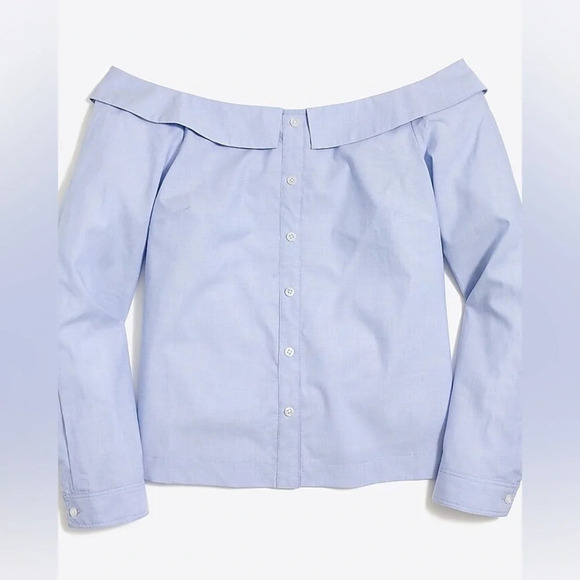 J. Crew • Off-the-shoulder button-down shirt - Picture 1 of 9